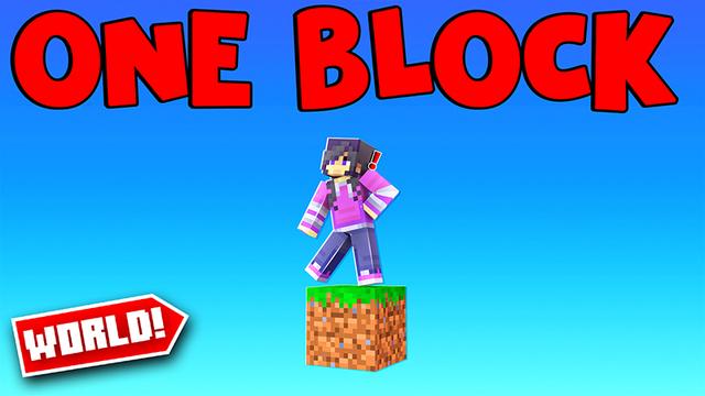 Thumbnail of the Minecraft Bedrock Marketplace product One Block World created by Pickaxe Studios.