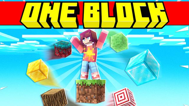 Thumbnail of the Minecraft Bedrock Marketplace product ONE BLOCK! created by Pickaxe Studios.