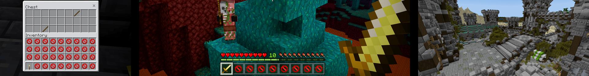 Panorama of the Minecraft Bedrock Marketplace product ONE ITEM! created by Pickaxe Studios.