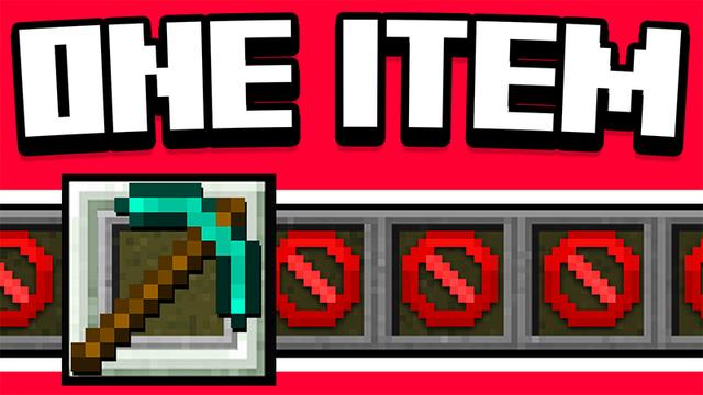 Thumbnail of the Minecraft Bedrock Marketplace product ONE ITEM! created by Pickaxe Studios.