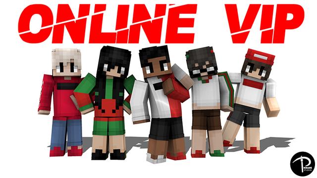 Thumbnail of the Minecraft Bedrock Marketplace product ONLINE VIP created by Pickaxe Studios.