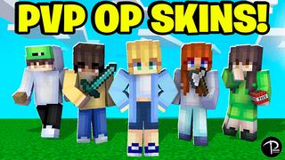 Thumbnail of the Minecraft Bedrock Marketplace product OP PVP SKINS created by Pickaxe Studios.