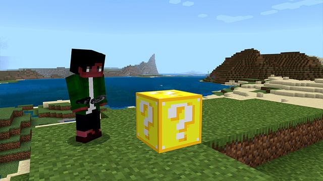 Screenshot of the Minecraft Bedrock Marketplace product ORIGINAL LUCKY BLOCK! created by Pickaxe Studios.