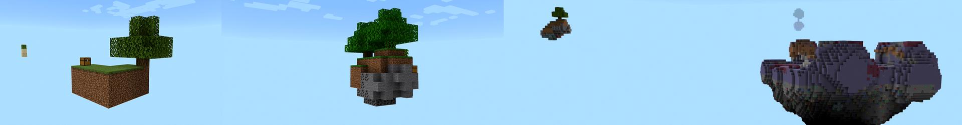 Panorama of the Minecraft Bedrock Marketplace product ORIGINAL SKYBLOCK! created by Pickaxe Studios.