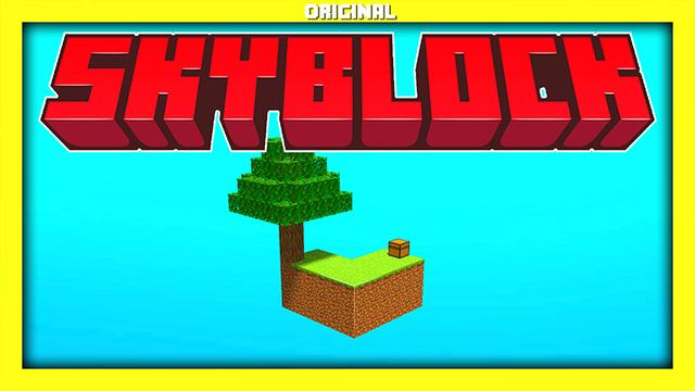 Thumbnail of the Minecraft Bedrock Marketplace product ORIGINAL SKYBLOCK! created by Pickaxe Studios.