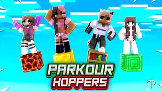 Thumbnail of the Minecraft Bedrock Marketplace product Parkour Hoppers created by Pickaxe Studios.