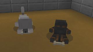 Screenshot of the Minecraft Bedrock Marketplace product PETS! created by Pickaxe Studios.