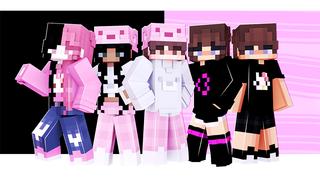 Thumbnail of the Minecraft Bedrock Marketplace product PINK Fashion created by Pickaxe Studios.