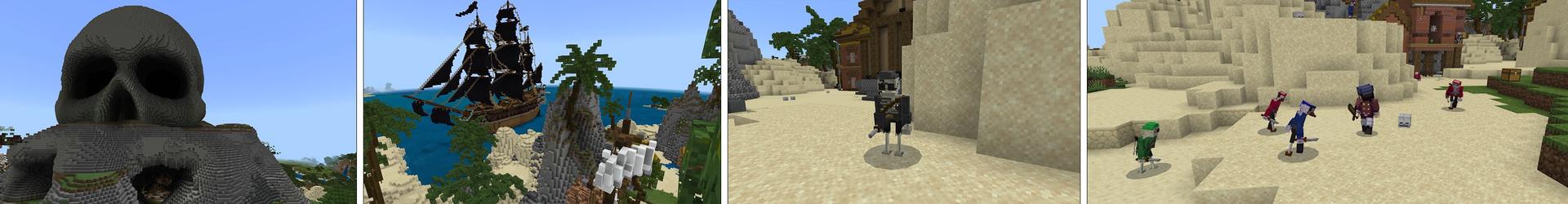 Panorama of the Minecraft Bedrock Marketplace product Pirate World created by Pickaxe Studios.