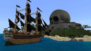 Screenshot of the Minecraft Bedrock Marketplace product Pirate World created by Pickaxe Studios.