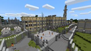 Screenshot of the Minecraft Bedrock Marketplace product Prison World: Cops vs. Robbers created by Pickaxe Studios.