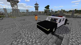 Screenshot of the Minecraft Bedrock Marketplace product Prison World: Cops vs. Robbers created by Pickaxe Studios.