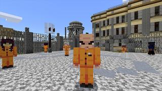 Screenshot of the Minecraft Bedrock Marketplace product Prison World: Cops vs. Robbers created by Pickaxe Studios.