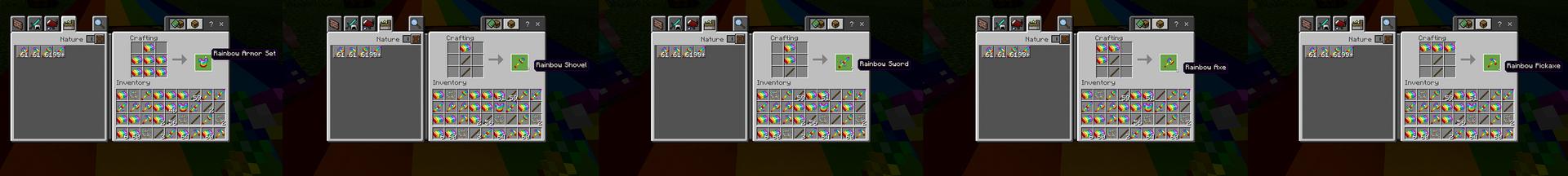 Panorama of the Minecraft Bedrock Marketplace product Rainbow Ore Roleplay! created by Pickaxe Studios.