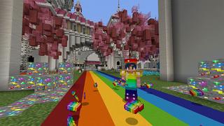 Screenshot of the Minecraft Bedrock Marketplace product Rainbow Ore Roleplay! created by Pickaxe Studios.
