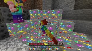 Screenshot of the Minecraft Bedrock Marketplace product Rainbow Ore Roleplay! created by Pickaxe Studios.