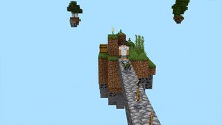 Screenshot of the Minecraft Bedrock Marketplace product Random Drops Skyblock created by Pickaxe Studios.