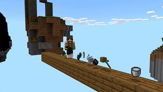 Screenshot of the Minecraft Bedrock Marketplace product RANDOM DROPS Skyblock! created by Pickaxe Studios.