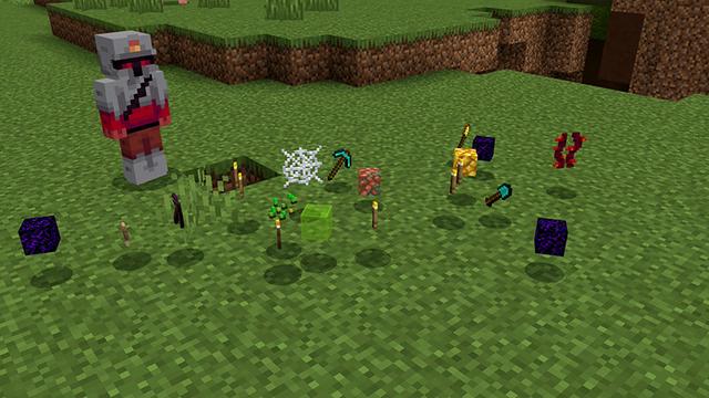Screenshot of the Minecraft Bedrock Marketplace product Random Drops Survival created by Pickaxe Studios.