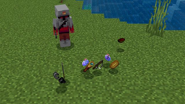 Screenshot of the Minecraft Bedrock Marketplace product Random Drops Survival created by Pickaxe Studios.