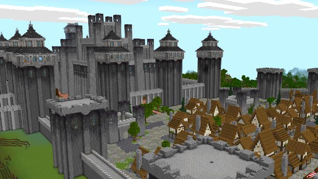 Screenshot of the Minecraft Bedrock Marketplace product REALISTIC VILLAGE created by Pickaxe Studios.