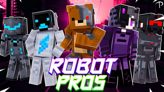 Thumbnail of the Minecraft Bedrock Marketplace product Robot Pros created by Pickaxe Studios.