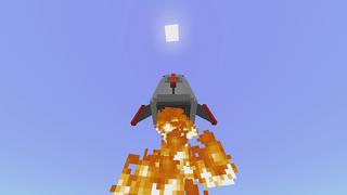 Screenshot of the Minecraft Bedrock Marketplace product ROCKETS! created by Pickaxe Studios.