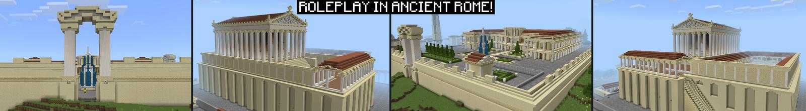 Panorama of the Minecraft Bedrock Marketplace product ROMAN EMPIRE created by Pickaxe Studios.