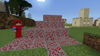 Screenshot of the Minecraft Bedrock Marketplace product RUBY ORE Tool World created by Pickaxe Studios.