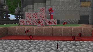 Screenshot of the Minecraft Bedrock Marketplace product RUBY ORE Tool World created by Pickaxe Studios.