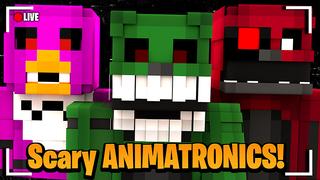Thumbnail of the Minecraft Bedrock Marketplace product Scary ANIMATRONICS! created by Pickaxe Studios.
