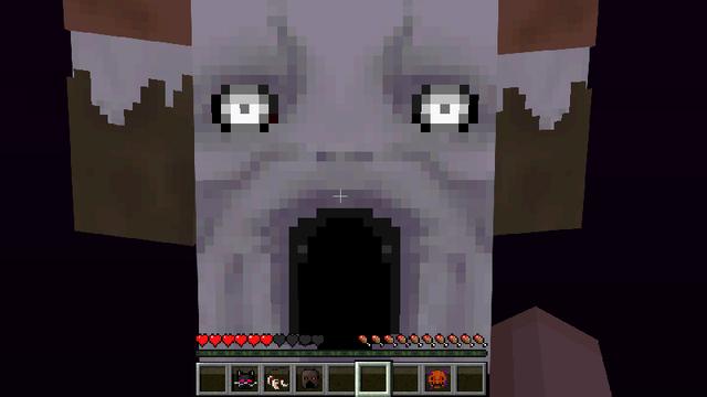 Screenshot of the Minecraft Bedrock Marketplace product SCARY Add-On created by Pickaxe Studios.