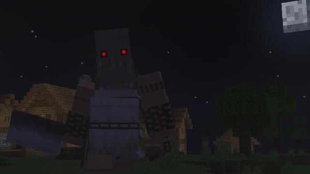 Screenshot of the Minecraft Bedrock Marketplace product SCARY Add-On created by Pickaxe Studios.