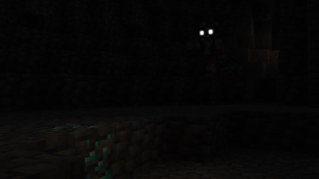 Screenshot of the Minecraft Bedrock Marketplace product SCARY Add-On created by Pickaxe Studios.