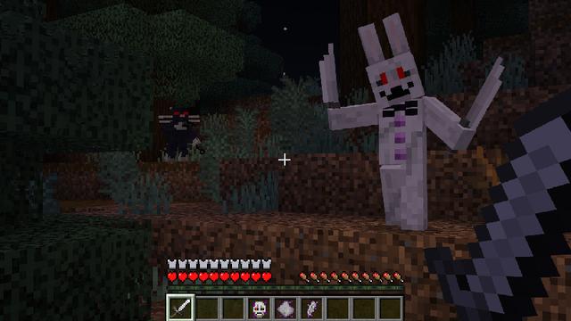 Screenshot of the Minecraft Bedrock Marketplace product SCARY Add-On created by Pickaxe Studios.