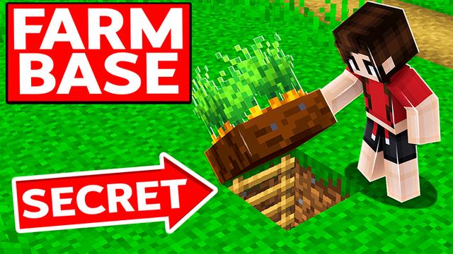 Thumbnail of the Minecraft Bedrock Marketplace product SECRET FARM BASE created by Pickaxe Studios.