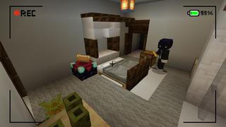 Screenshot of the Minecraft Bedrock Marketplace product SECURITY CAMERA+ created by Pickaxe Studios.