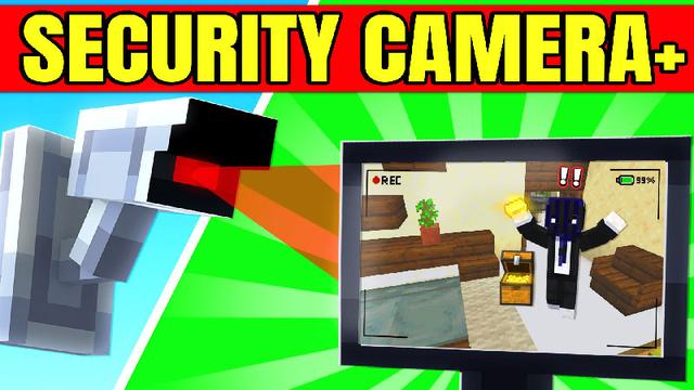 Thumbnail of the Minecraft Bedrock Marketplace product SECURITY CAMERA+ created by Pickaxe Studios.