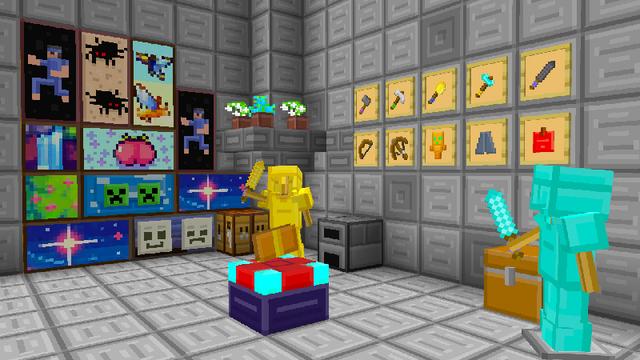Screenshot of the Minecraft Bedrock Marketplace product Simple Texture Pack created by Pickaxe Studios.
