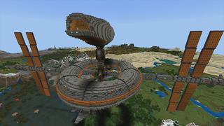 Screenshot of the Minecraft Bedrock Marketplace product SKY BASE created by Pickaxe Studios.