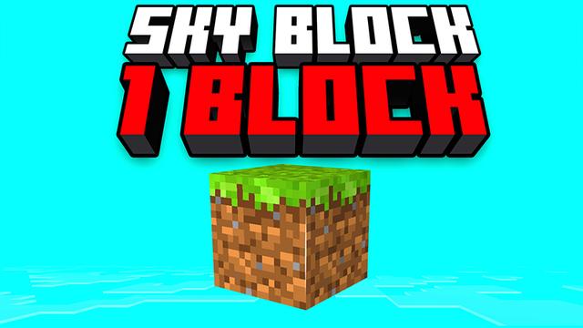 Thumbnail of the Minecraft Bedrock Marketplace product SKY BLOCK 1 BLOCK! created by Pickaxe Studios.