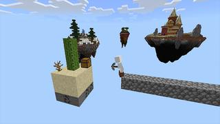 Screenshot of the Minecraft Bedrock Marketplace product Sky Block Island created by Pickaxe Studios.