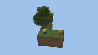 Screenshot of the Minecraft Bedrock Marketplace product SKY BLOCK+ created by Pickaxe Studios.