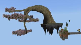 Screenshot of the Minecraft Bedrock Marketplace product SKY BLOCK+ created by Pickaxe Studios.