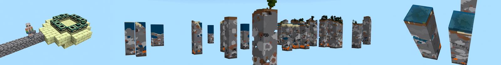 Panorama of the Minecraft Bedrock Marketplace product SKY BLOCK! created by Pickaxe Studios.