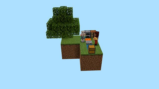 Screenshot of the Minecraft Bedrock Marketplace product SKY BLOCK! created by Pickaxe Studios.