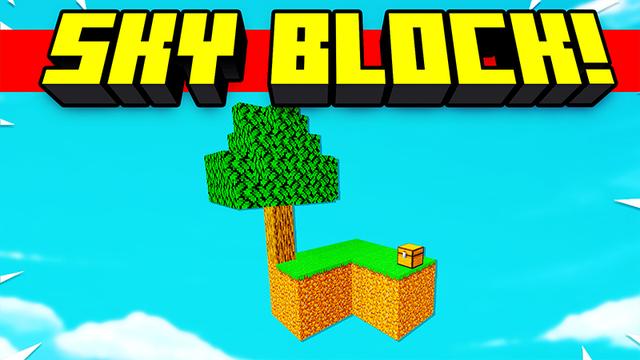 Thumbnail of the Minecraft Bedrock Marketplace product SKY BLOCK! created by Pickaxe Studios.