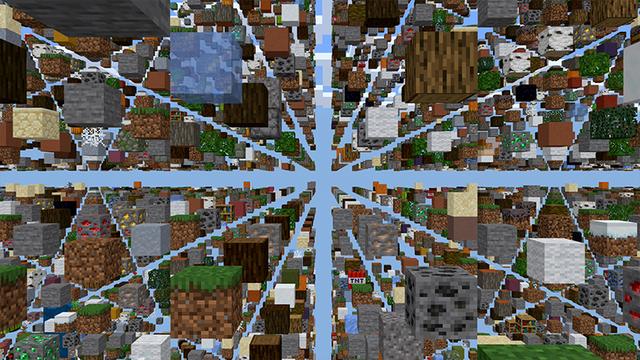 Screenshot of the Minecraft Bedrock Marketplace product SKY GRID BLOCK! created by Pickaxe Studios.