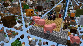 Screenshot of the Minecraft Bedrock Marketplace product SKY GRID BLOCK! created by Pickaxe Studios.