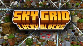 Thumbnail of the Minecraft Bedrock Marketplace product SKY GRID Lucky Blocks! created by Pickaxe Studios.